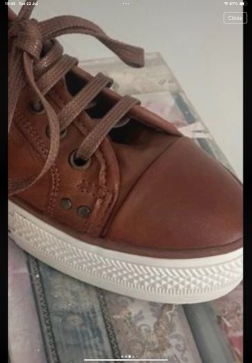 trainers  Carl scarpa tan leather trainers size 40