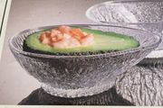 Vintage Boxed Rayware The Gourmet Kitchen Italian Glass Avocado