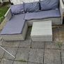 Garden sofa and side table Image 3