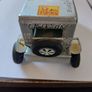 Line-Mar Tin Car: Friction Old Jalopy with Siren and Driver - (1940s-1950s with Box Rare) Image 6