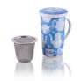 Large Porcelain Tea Cup 350ml with Infuser and Lid Image 4