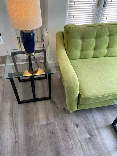 Glass Top Coffee Table and matching Side table
