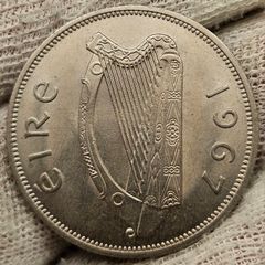 Ireland 1967 1/2 Half Crown Beautiful Uncirculated