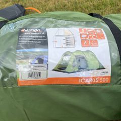 Vango Icarus 500 5 person tent & dbl sleeping bag