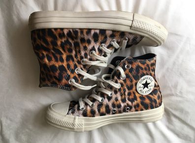 Converse All Star Chuck Taylor Leopard Print High Top Trainers