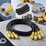 Hydraulic Pressure Test Kit 600 Bar Excavator Tractor Machinery 5 Gauges Image 5