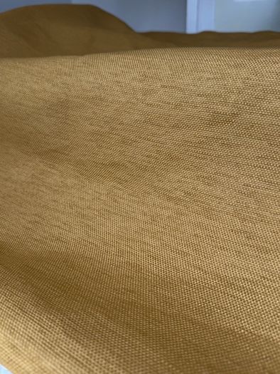 De Ploeg DIMMER 67 Premium Dutch Curtain Fabric in Gold / Bronze 300cm Wide