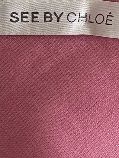 See By Chloe One Shoulder Colourblock Dress Size Uk8