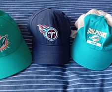 3 baseball caps