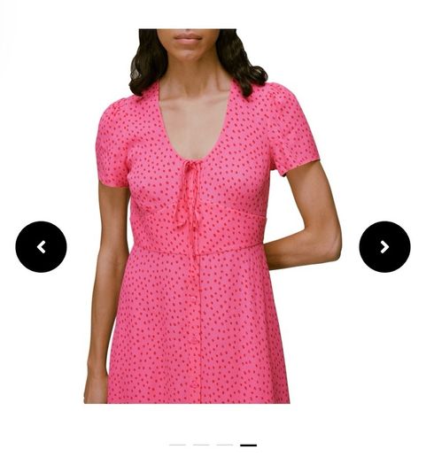whistles Heidi Spot print dress size 8