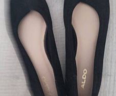 aldo flat black pumps size 6 brand new