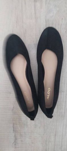 aldo flat black pumps size 6 brand new