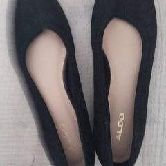 aldo flat black pumps size 6 brand new