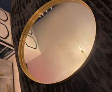 Round Gold Mirror