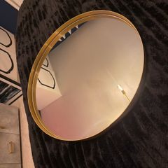 Round Gold Mirror