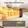 Heater, 2000W PTC Electric Heater with 4 Modes, Energy-Saving-ECO-Mode, 90 Oscillation, 24H Timer, Remote Control, Quiet& Powerful Fan Heater Image 2