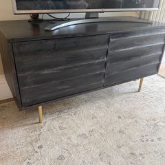 Swoon Katana sideboard in black - solid mango wood
