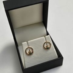 10ct Yellow Gold Claddagh Stud Earrings