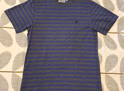 Carhartt WIP Striped Organic Cotton Crewneck T-Shirt - Men's Size S
