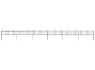main image for ad Garden Fence with Spear Top Steel 10.2x0.6 m Black