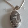 silver chain and locket Image 7