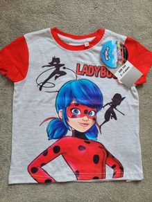 BNWT - Superhero Ladybug Girl's Short Sleeve Top, size: 3-4 Years