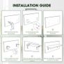 Shelves Wood Wall Mounted Shelf, Rustic Shelves Set of 5 Image 2
