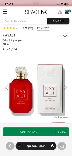 New KAYALI Eden Juicy Apple EDP 50ml