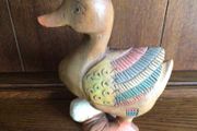 Wooden duck with Egg