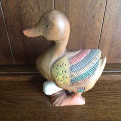 Wooden duck with Egg