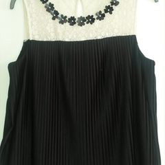 River island Cream and Black Top
