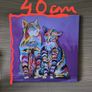 Steven Brown cat print on canvas Image 4