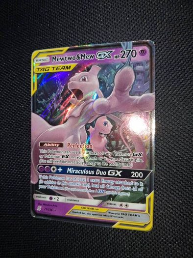 Pokemon Card : Mewtwo&mew gx tagteam