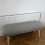Beautiful Grey Footstool Image 2