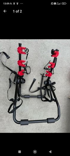 3 bike rear mounted bike rack