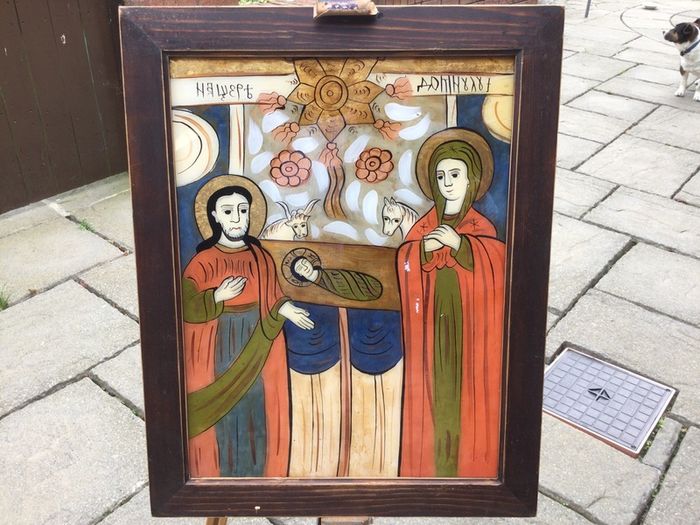 Art - Vintage Oil on Glass.