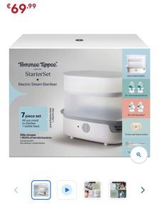 Tommee Tippee SuperSteam Electric Steam Steriliser Starter Set