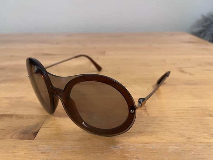 Emporio Armani, bug eye aviator sunglasses, comes in original box with the receipt