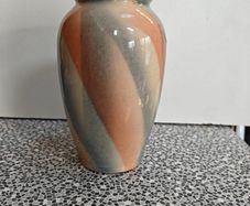 Vintage West German Bay vase, damaged.
