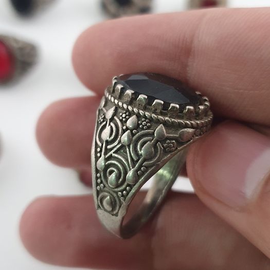 Old World Antique Mixed Brass Artisan Lot of 15 Rings