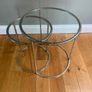 Glass nest of tables Image 3