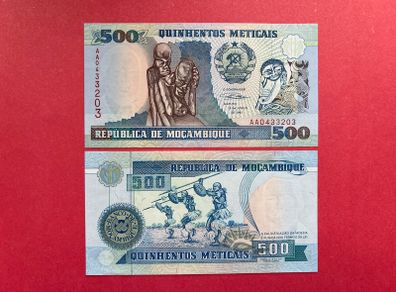 Mozambique  500 Meticais  1991.( Uncirculated )