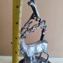 This magnificent stag ornament perfectly captures the proud stance of the  and will make an eye-catching focal point in any room SET ON DARK WOOD DOME. Image 5