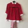 Next Santa dress and tights two piece set Image 8