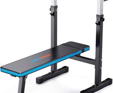 FREE EXPRESS SHIPPING Adjustable Weight Bench with Dip Station Folding Heavy Duty Weight Lifting Bench Home Training Gym Multiuse Workout Bench