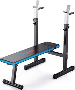 FREE EXPRESS SHIPPING Adjustable Weight Bench with Dip Station Folding Heavy Duty Weight Lifting Bench Home Training Gym Multiuse Workout Bench