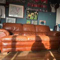 Tan Leather sofa suits