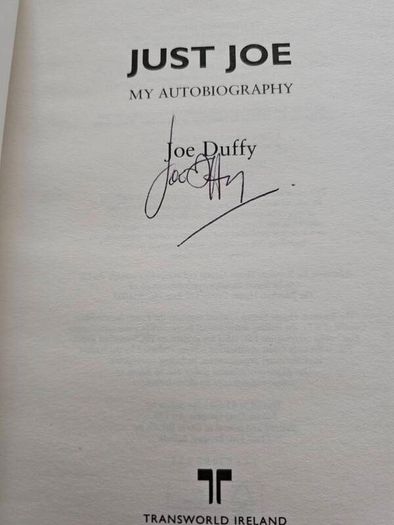 Joe Duffy signed My Autobiography