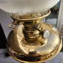 Fantastic victorian brass oil lamp . extends to 2m. Image 7