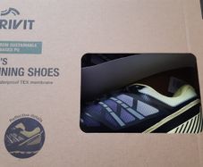 Lidl Crivit Men's Running Shoes Cross Country Trainers 10 UK 44 EU Yellow Blue High Vis